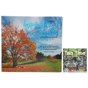 Inspirational quotes 2023 calendar & tea time mini calendar.